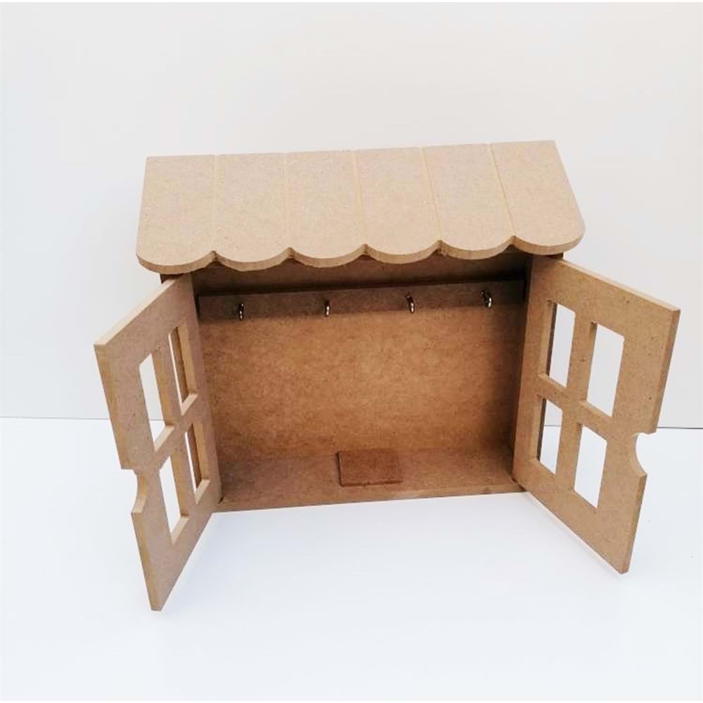 MDF Pencere Kapaklı Anahtarlık MDL-AN389