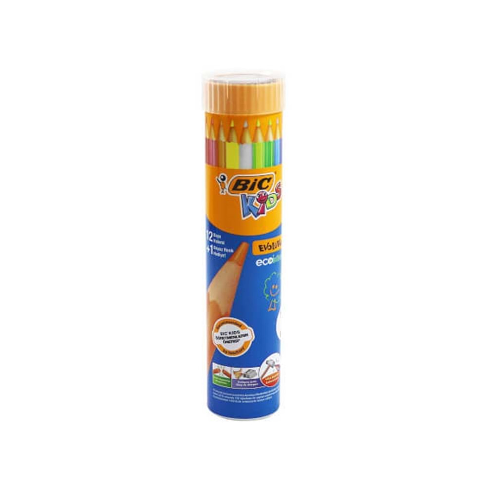 Bic Eco Evolutıon Metal Tüp Kuruboya 12+1