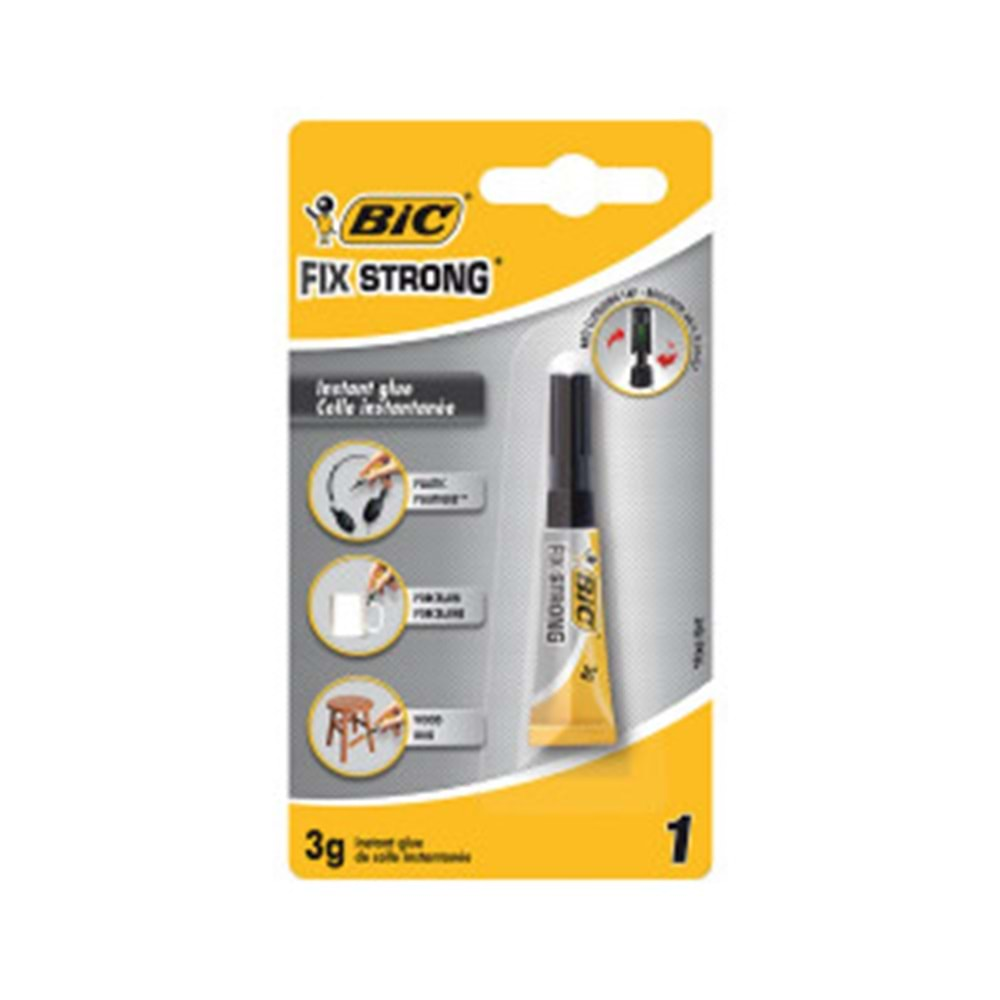 Bic Fix Strong Süper Güçlü Japon Yapıştırıcısı 3 Gr