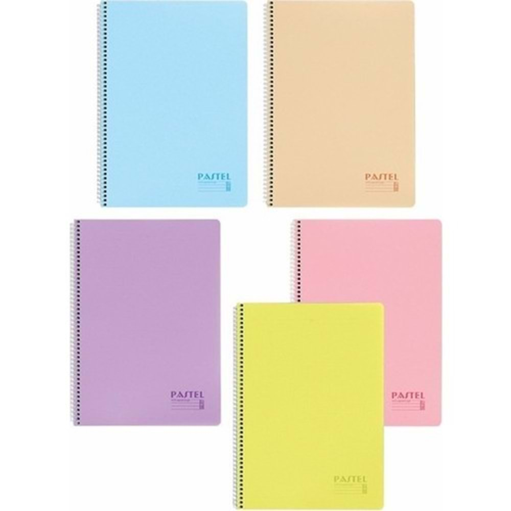 Keskin Color A4 96 Yp. Çizgili PP Kp. Spiralli Pastel Show Defter