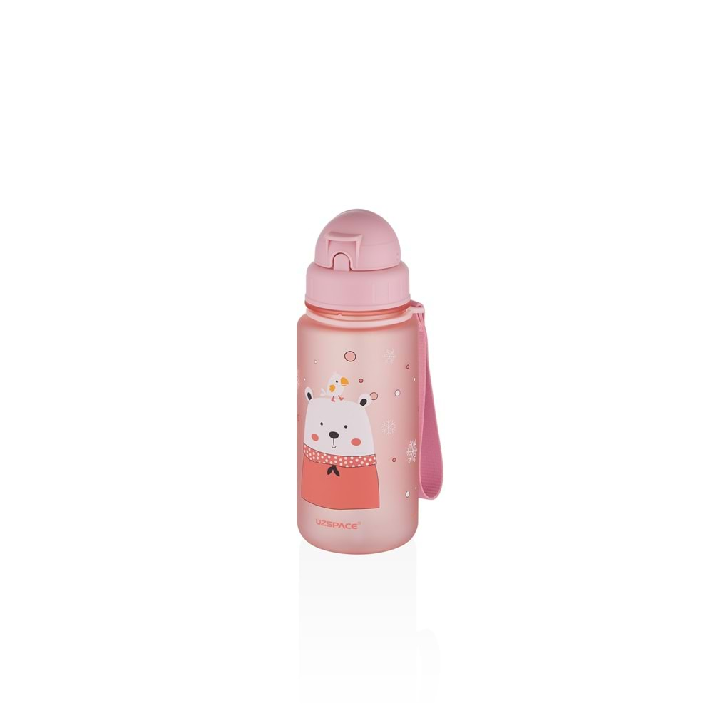 Uzspace 400 ml. Tritan Matara Glow Pink-Snow Man 3024