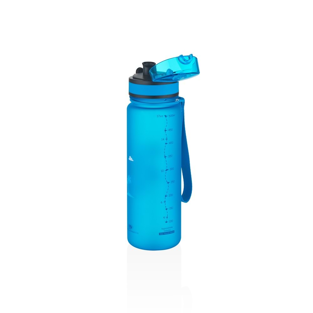 Uzspace Tritan Matara 500 ml Aurora Blue-Crocodile 3026