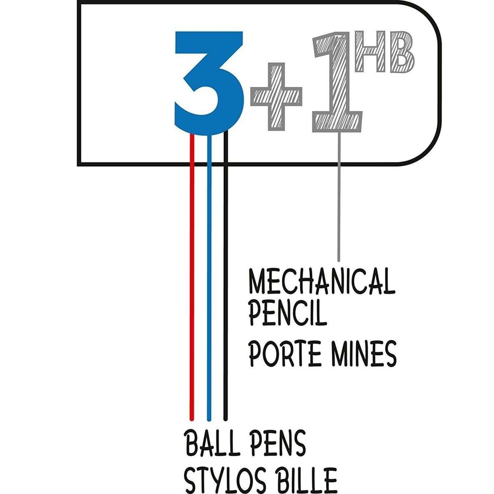 Bic Fonksiyonlu Kalem 3 Tükenmez 1 Versatil