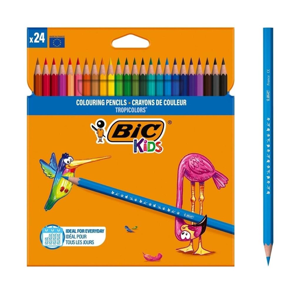 Bic Tropicolor2 Boya Kalemi Uzun 24 Lü Kutu
