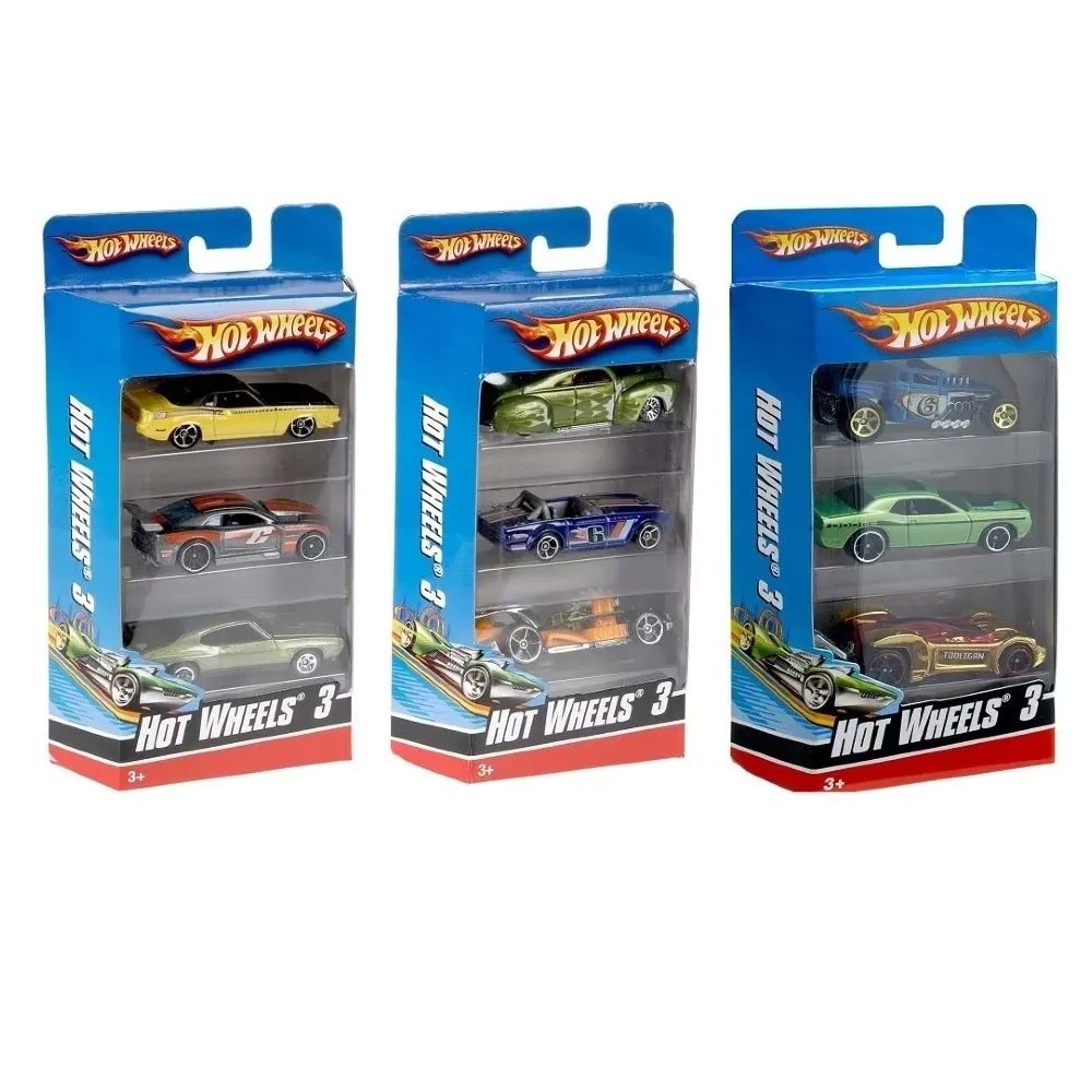 Hot Wheels 3 Lü Araba Seti