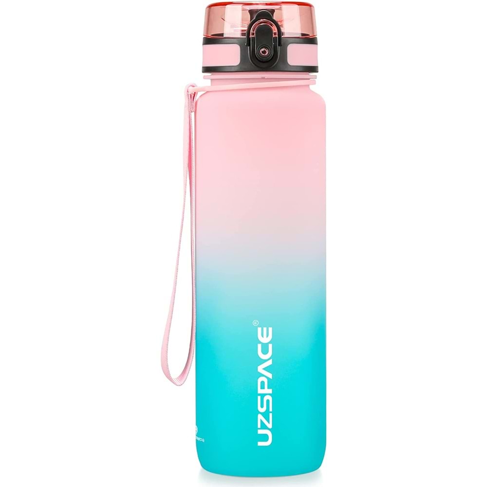 Uzspace Tritan Pembe-Turkuaz 500 ml 3026