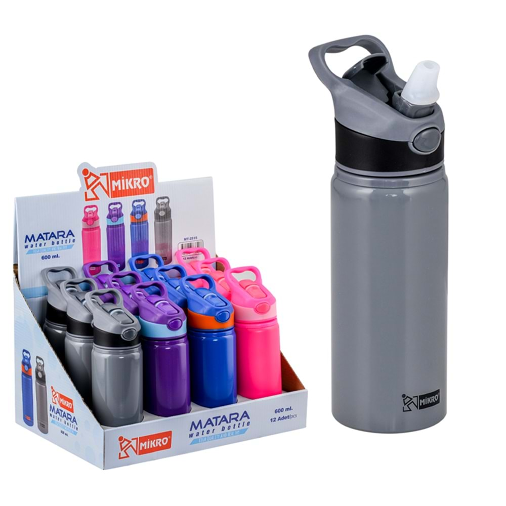 Mikro MT-2515 600 Ml Aliminyum Matara