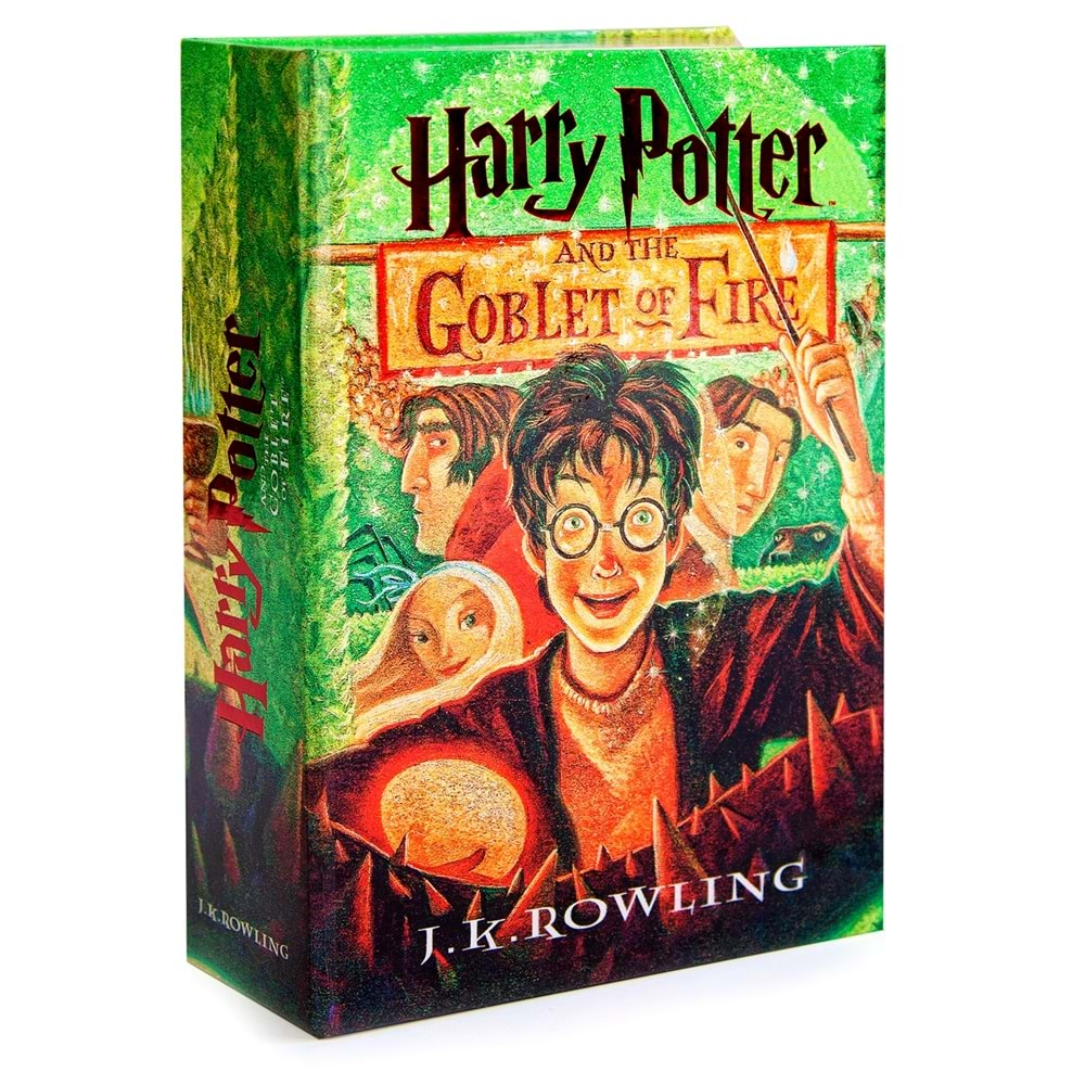 Kitap Görünümlü Kilitlenebilir Gizli Kasa Harry Potter Goblet of Fire Ateş Kadehi Lisanslı