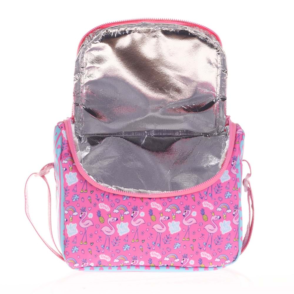 Kaukko Kids&Love Beslenme Çantası Paterned Flamingo L7107