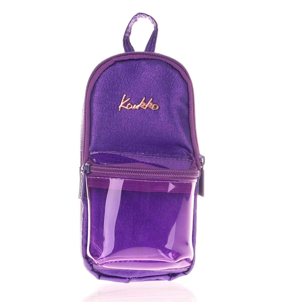 Kaukko Magical Junior Bag Kalem Çantası Transparent-Mor K2502