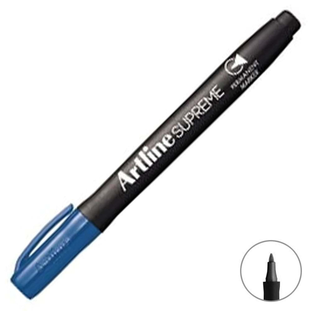 Artline Supreme Permanent Marker 1 mm Royal Mavi