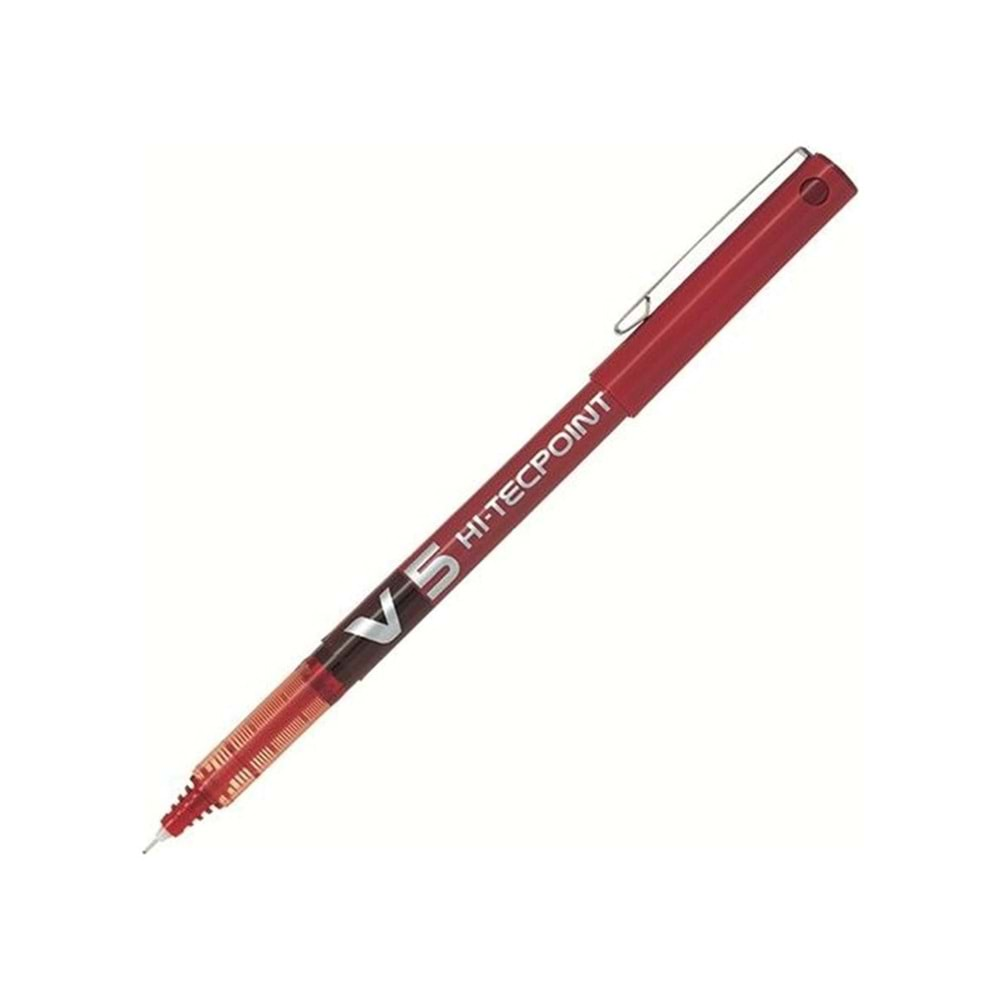 Pilot V5 Hi-Tecpoint Roller Kalem 0.5 Kırmızı Bx-v5