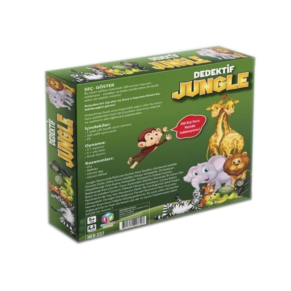 Dedektif Jungle Eğitici Dikkat Oyunu
