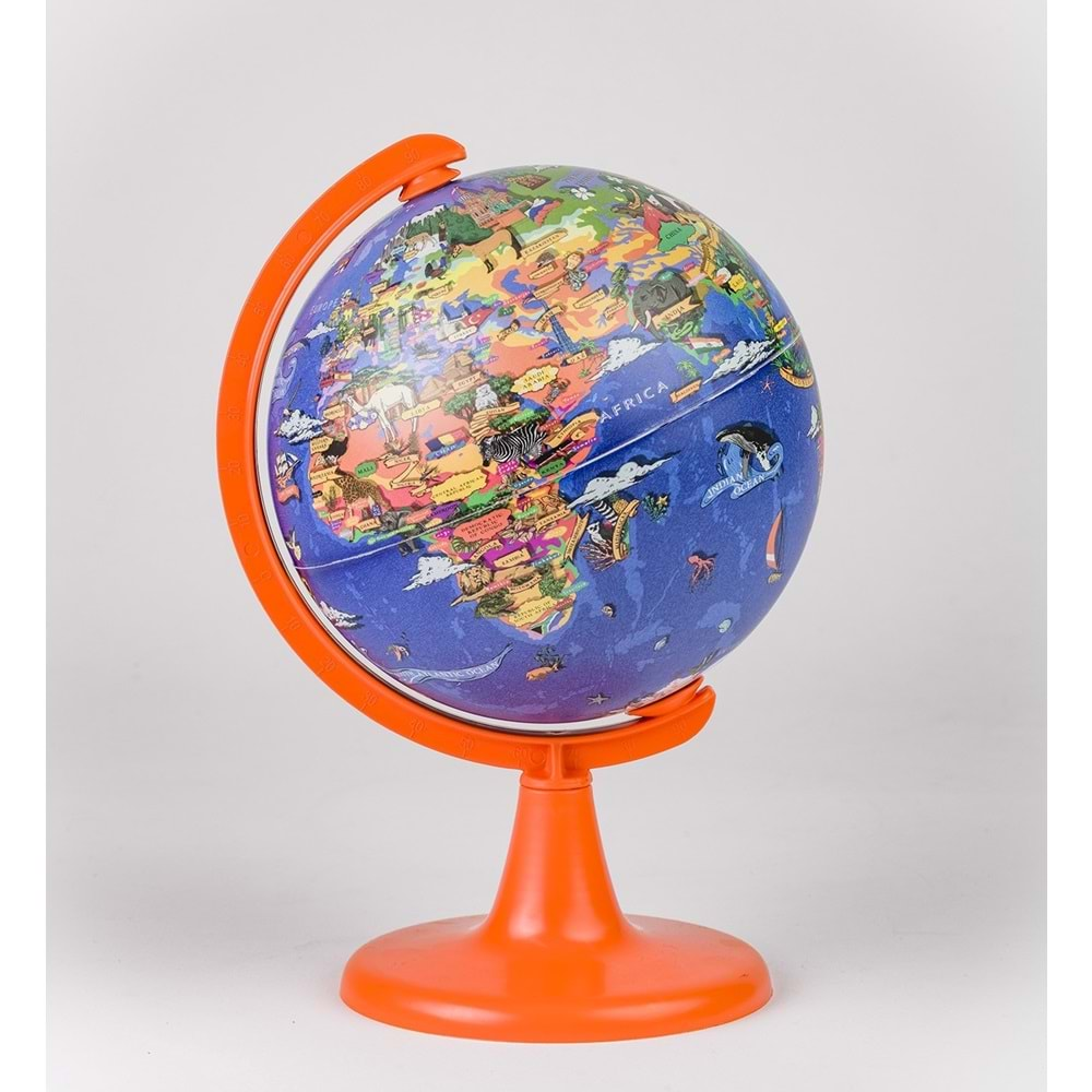 Gürbüz Kids My World Küre 15 cm + 100 Parça Puzzle