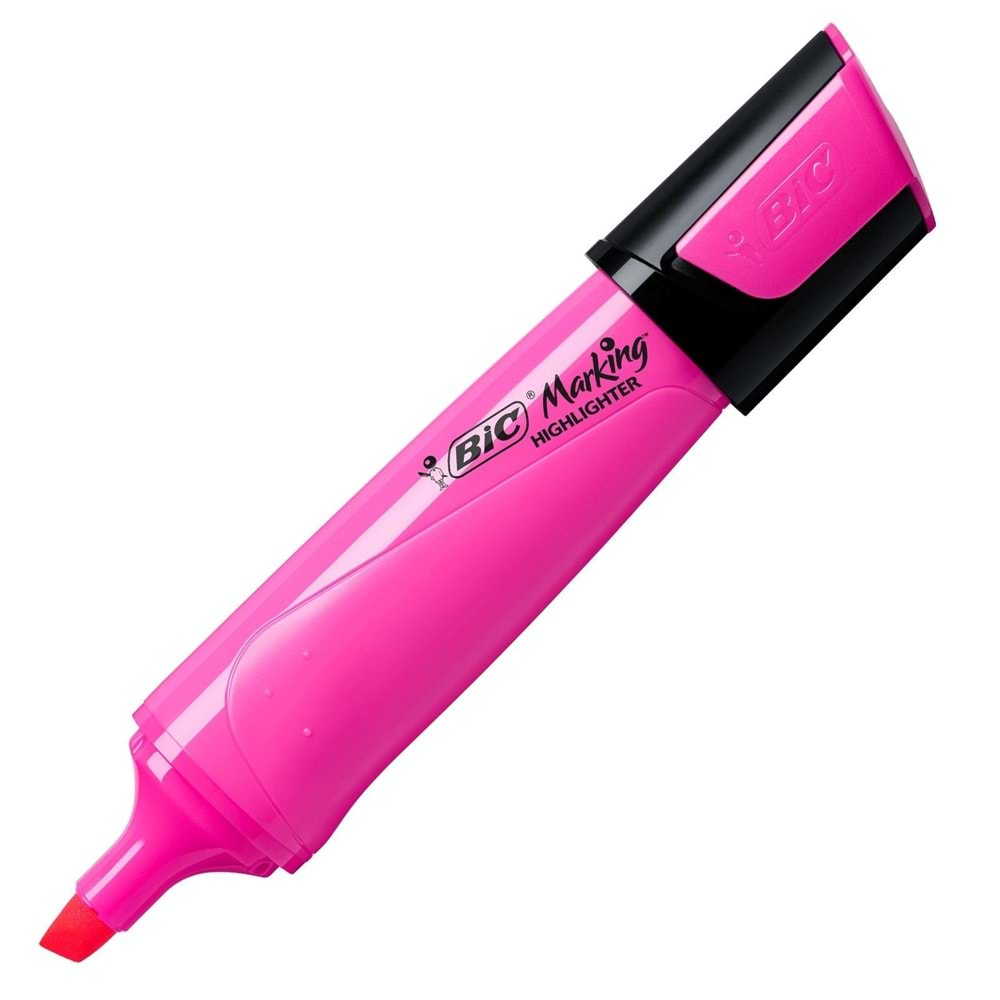 Bic Marking Flat Highlighter Pembe