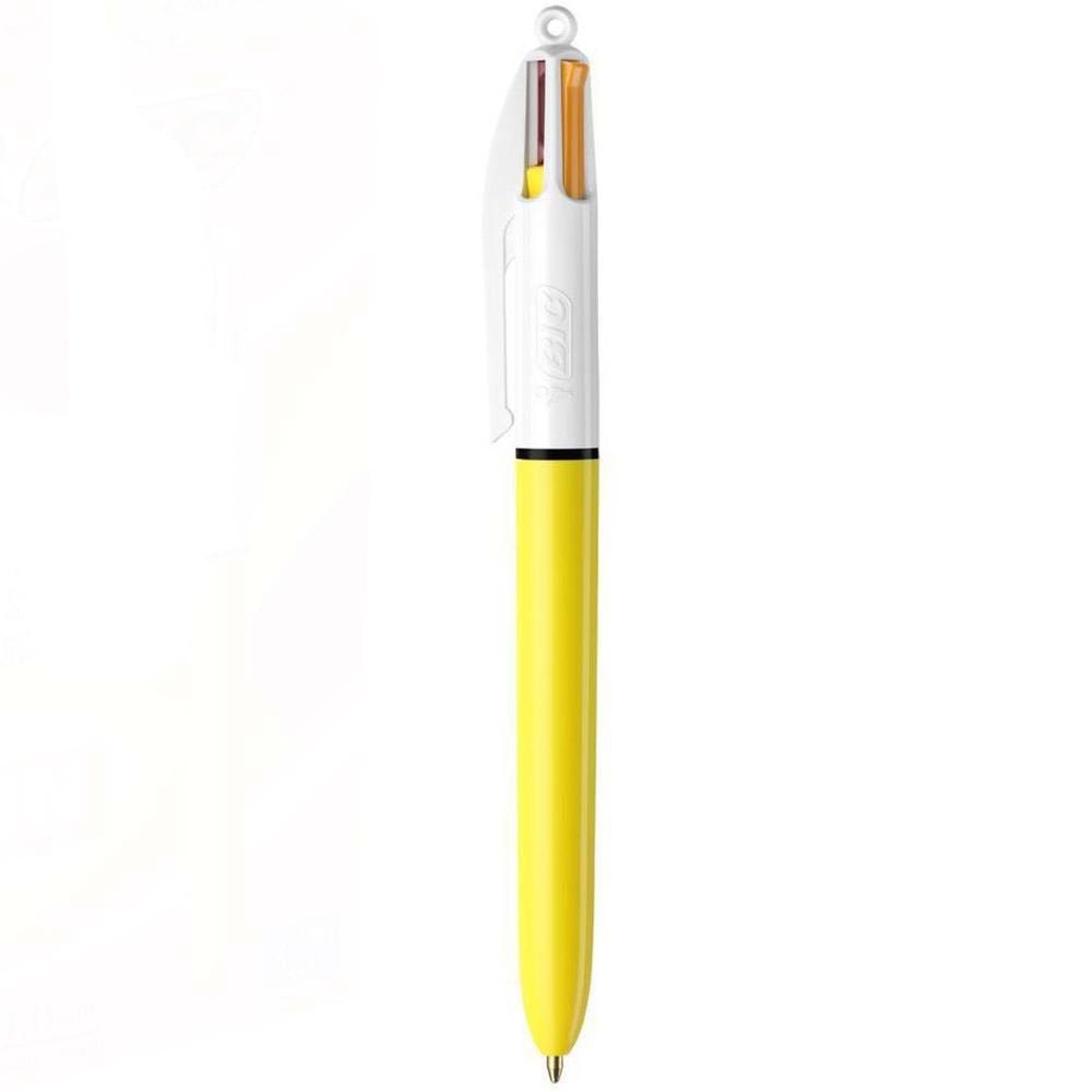 Bic Fonksiyonlu Tükenmez Kalem 1.0 mnm 4 Renk Sarı Gövde