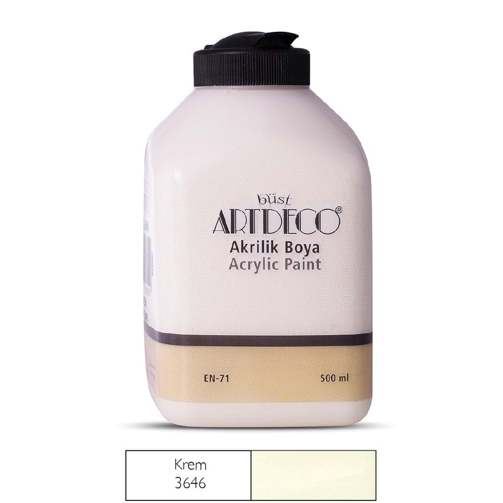 Artdeco Akrilik Boya 500 Ml Krem 3646