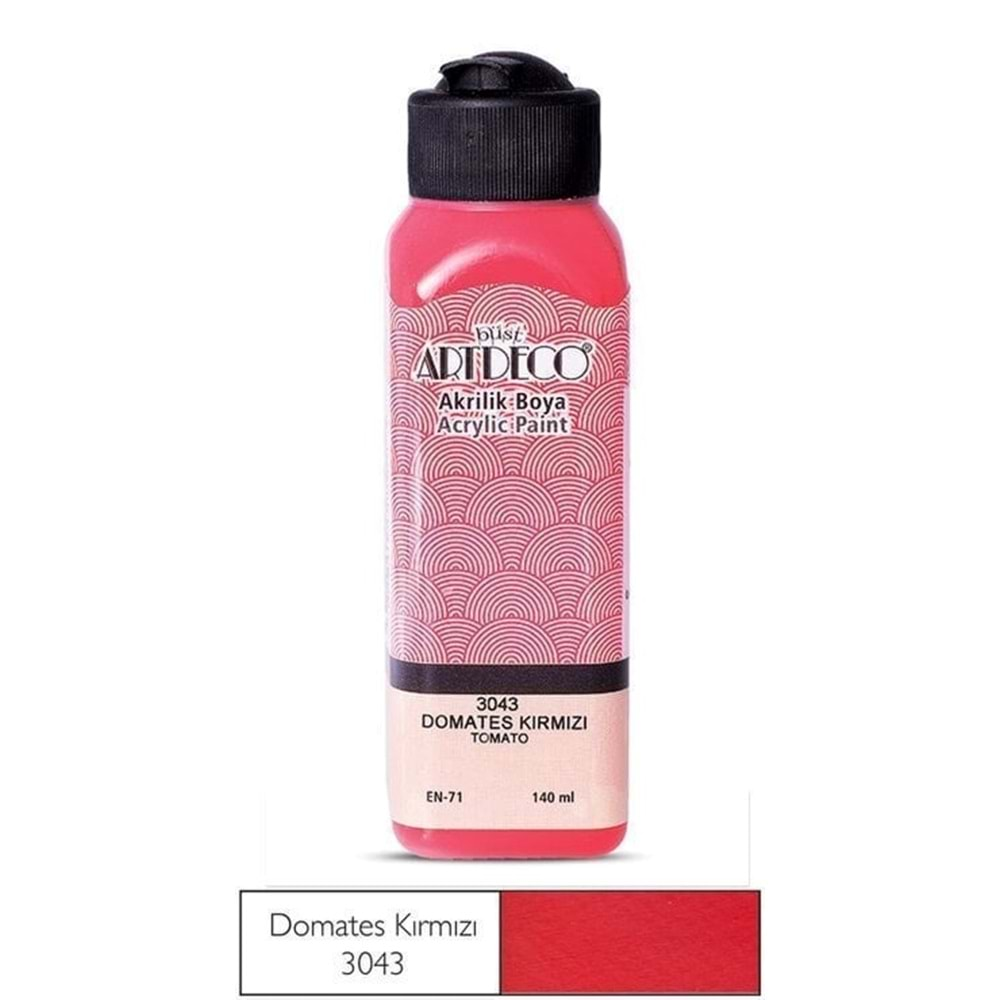 Artdeco Akrilik Boya 140 Ml Domates Kırmızı 3043