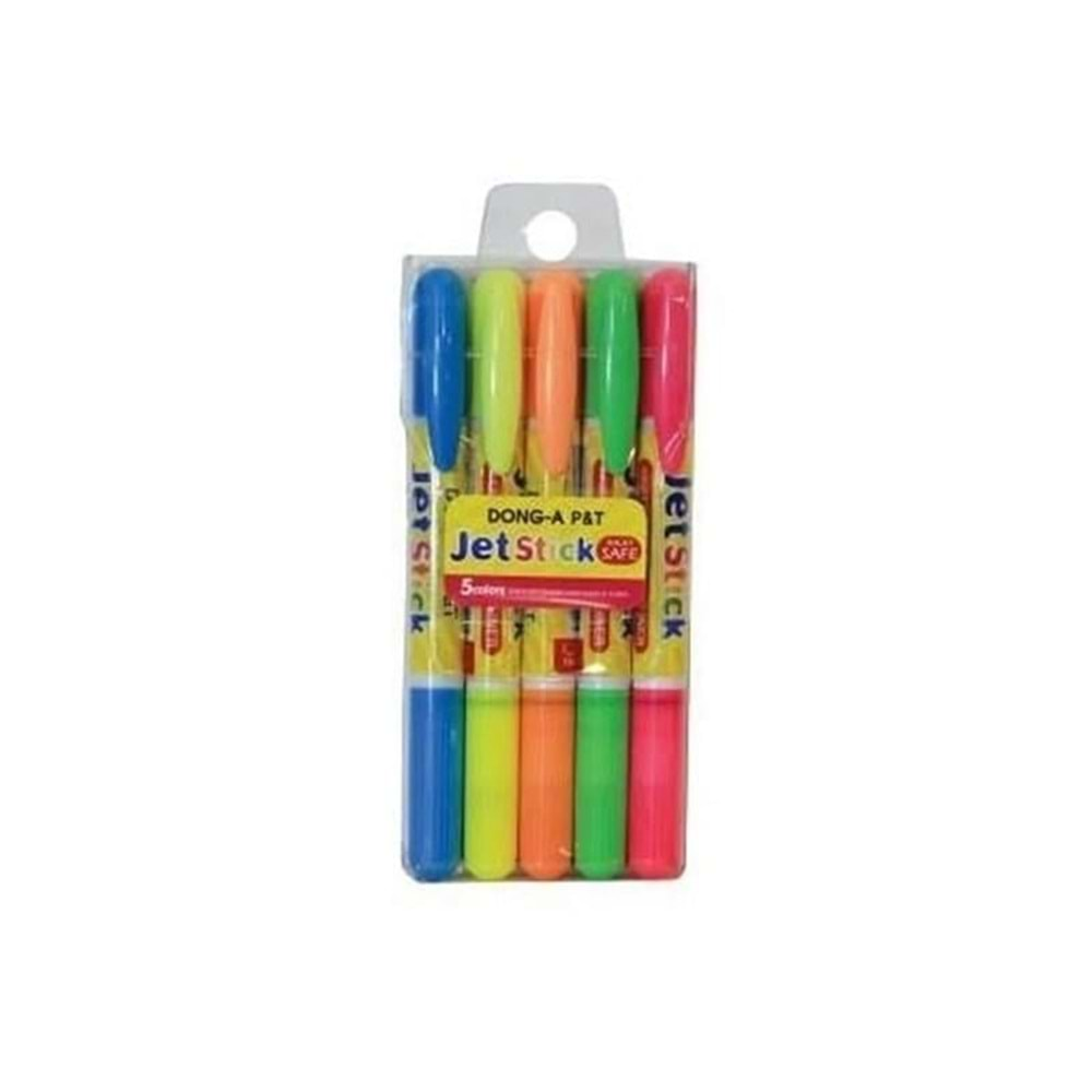 Memoliner Stick Fosforlu Kalem 5 Li Set