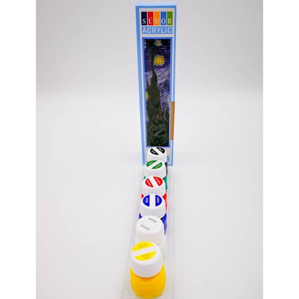 Südor Akrilik Boya Set 6X15 ml.