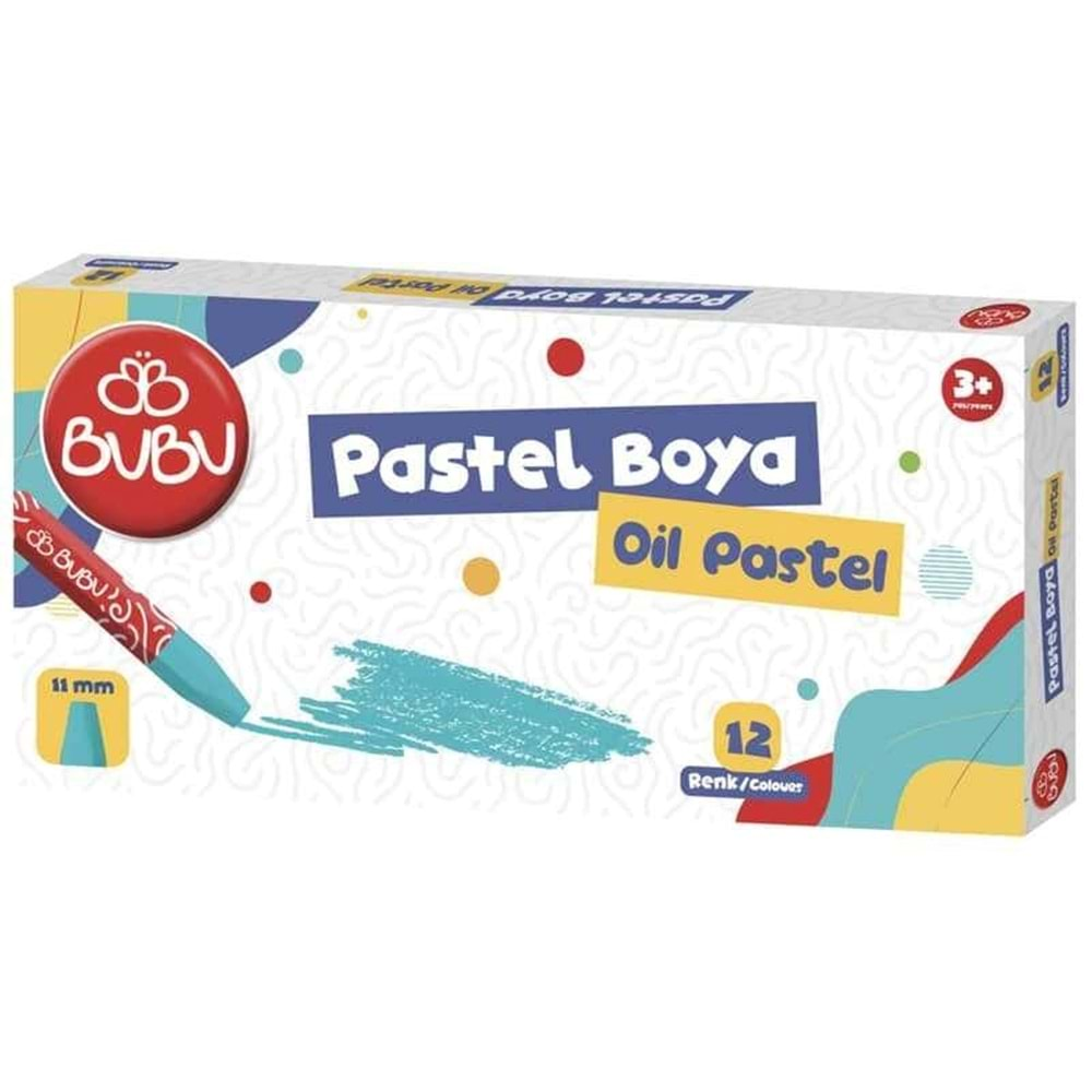 Bu-Bu Pastel Boya 12 Renk