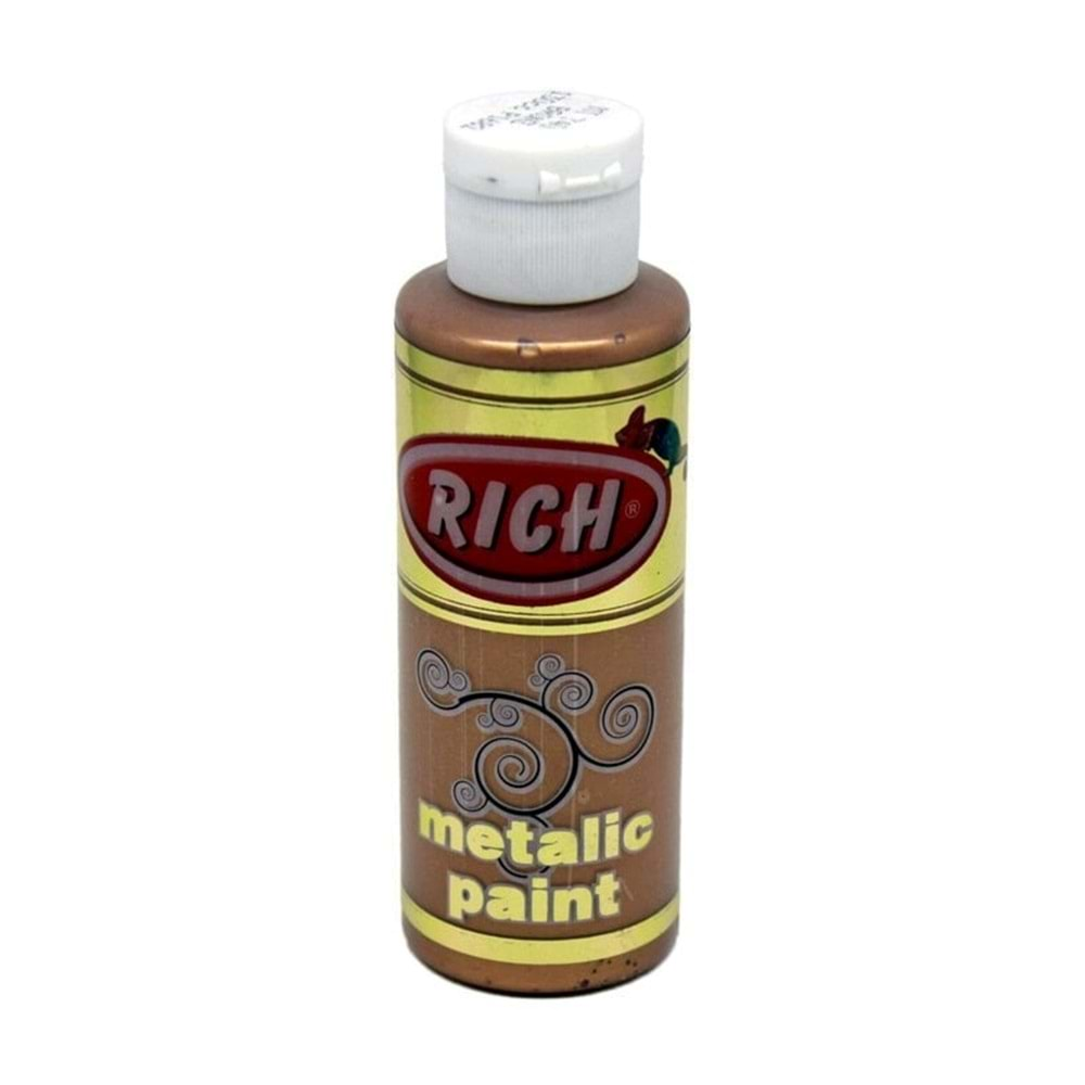 Rich Akrilik Boya Metalik 130 ml Bronz 740