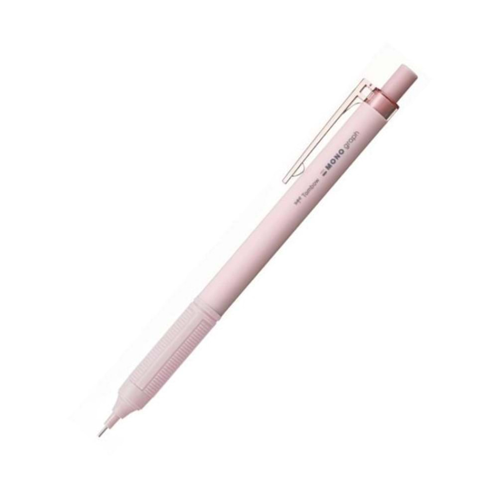 Tombow Mono Graph Lite Mekanik Kurşun Kalem 0.5 mm Blisterli Gri-Pembe