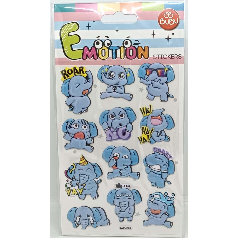 Bu-Bu Emotion Puffy Stickers Filler 10,9x20,5 SWP-1806