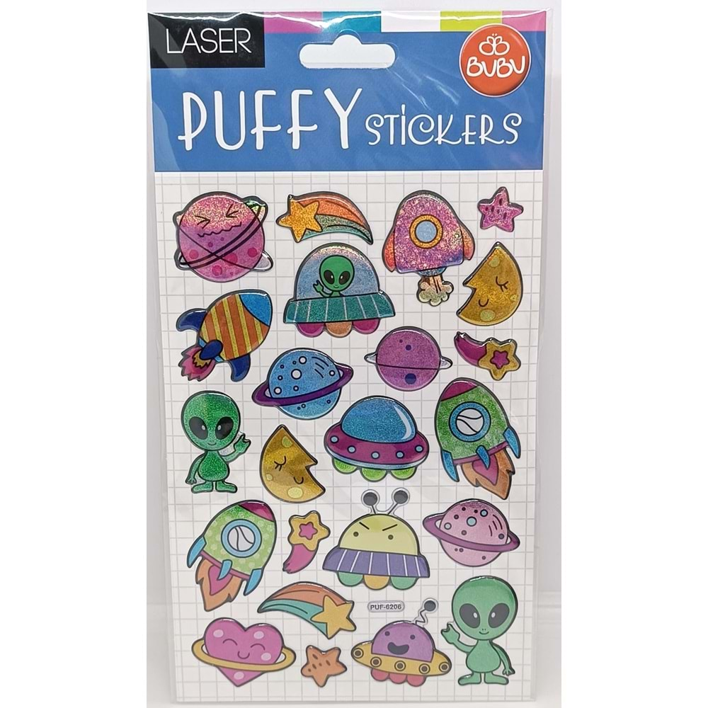 Bu-Bu Damla Stickers Uzay 12,5x23,5 PUF-6206