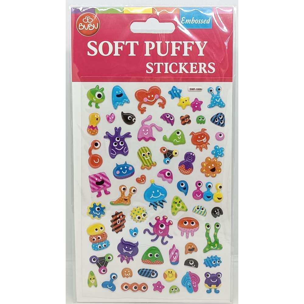 Bu-Bu Soft Puffy Stickers Monster 10,9x20,5 SWP-1008A