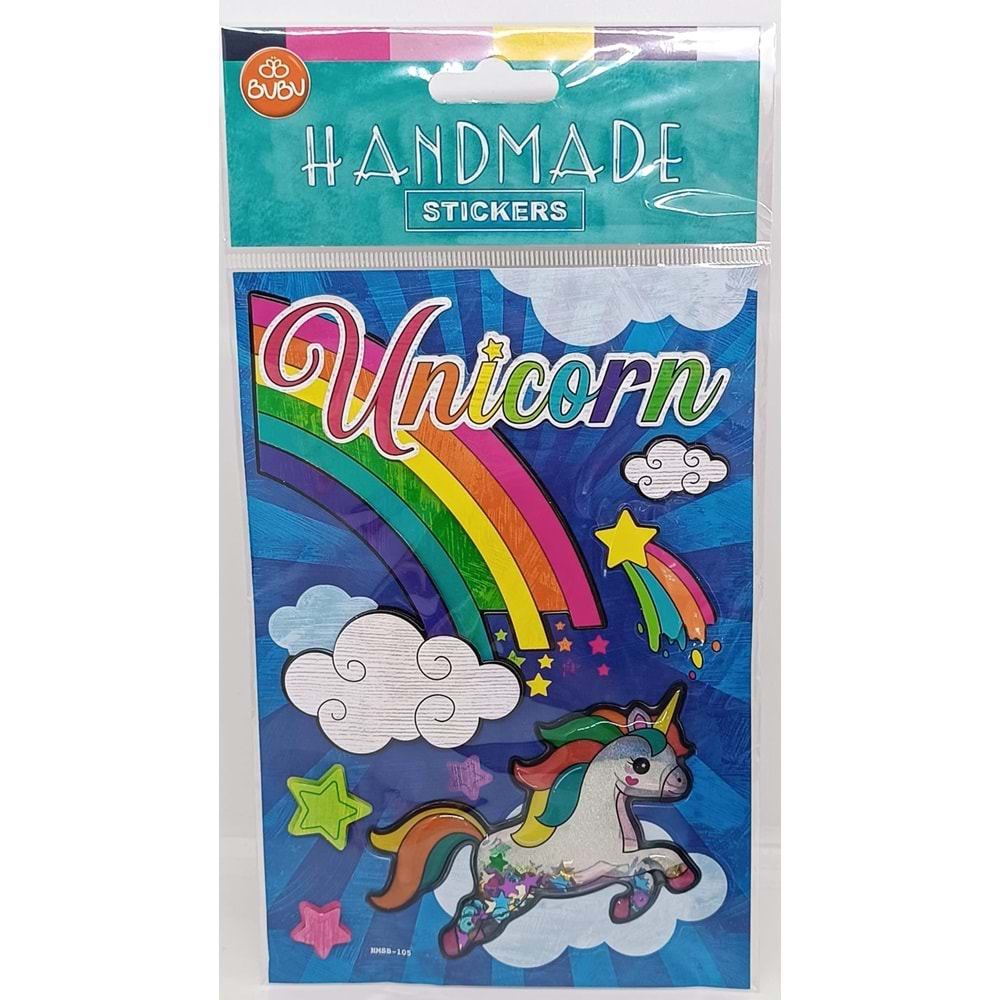 Bu-Bu Handmade Stickers Unicorn 12,5x23,5 HMSB-105