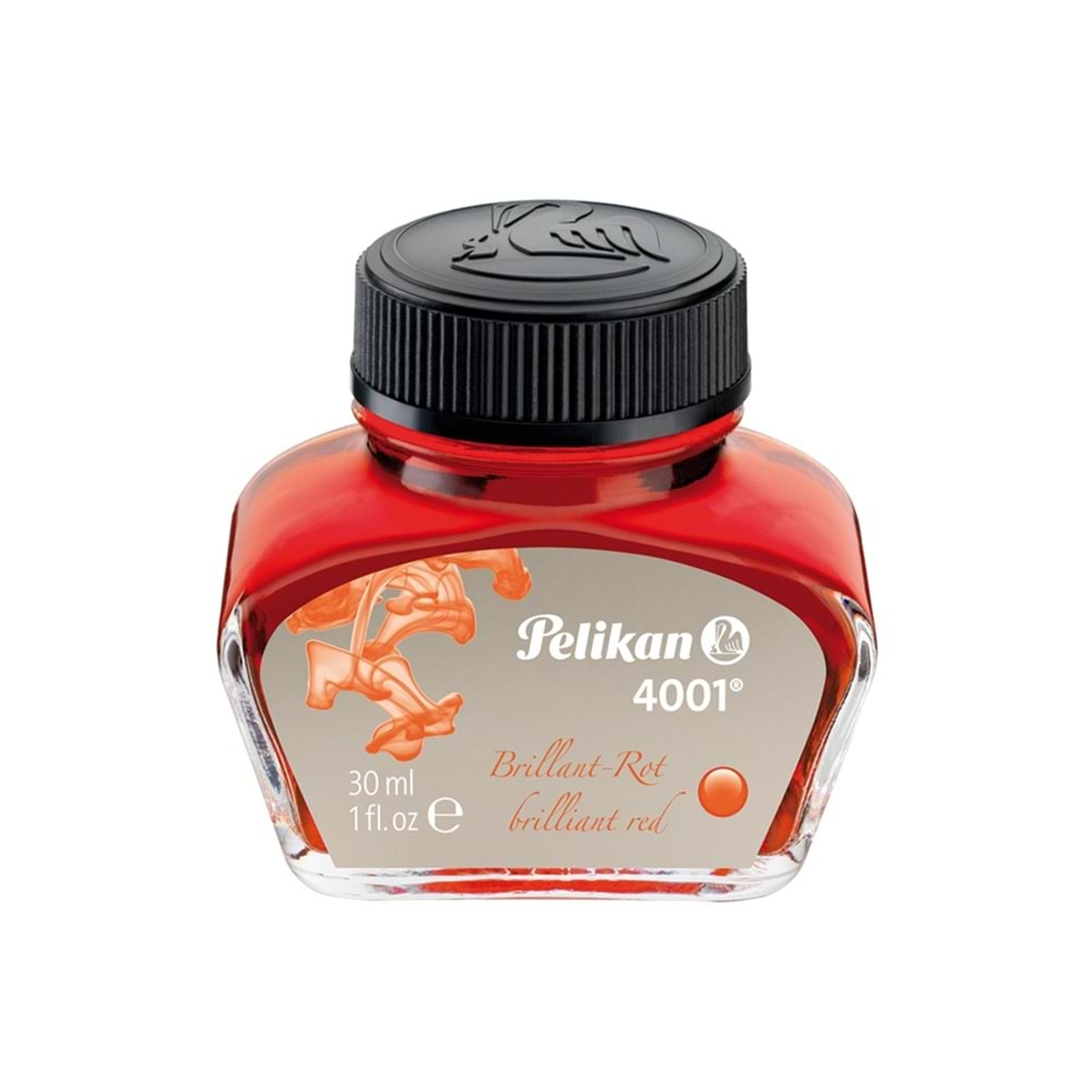 Pelikan 4001 Yazı Mürekkebi Kırmızı 30 ml