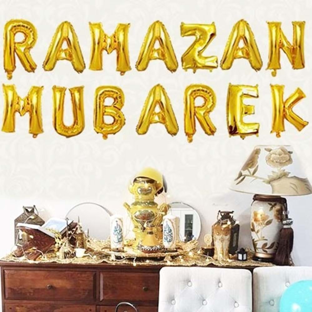 Folyo Balon Yazı Ramazan Mübarek