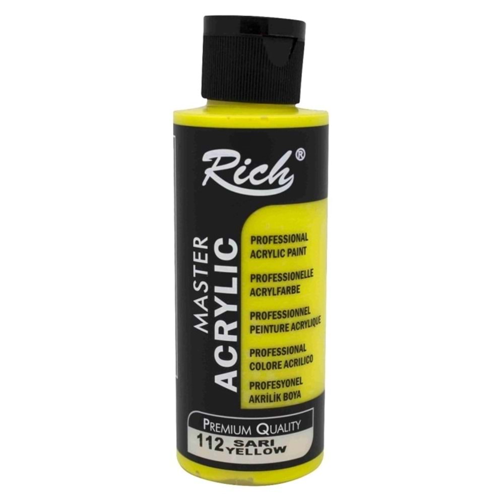 Rich Akrilik Boya 120 cc Sarı 112