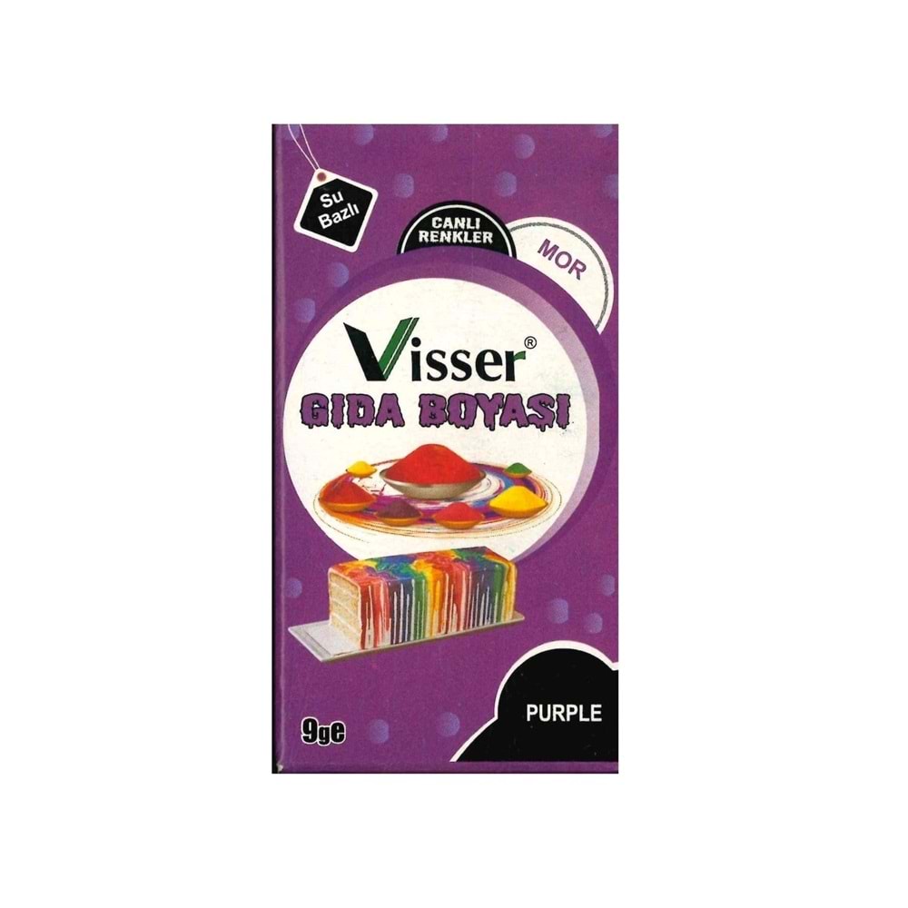 Visser Mor Gıda Boyası 9 Gr.