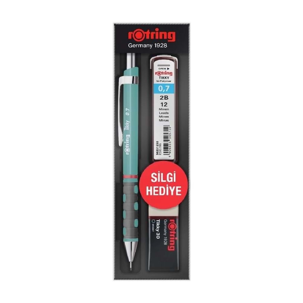 Rotring Tikky Min Silgi 3 Lü Okul Seti 0.7 Deniz Mavi