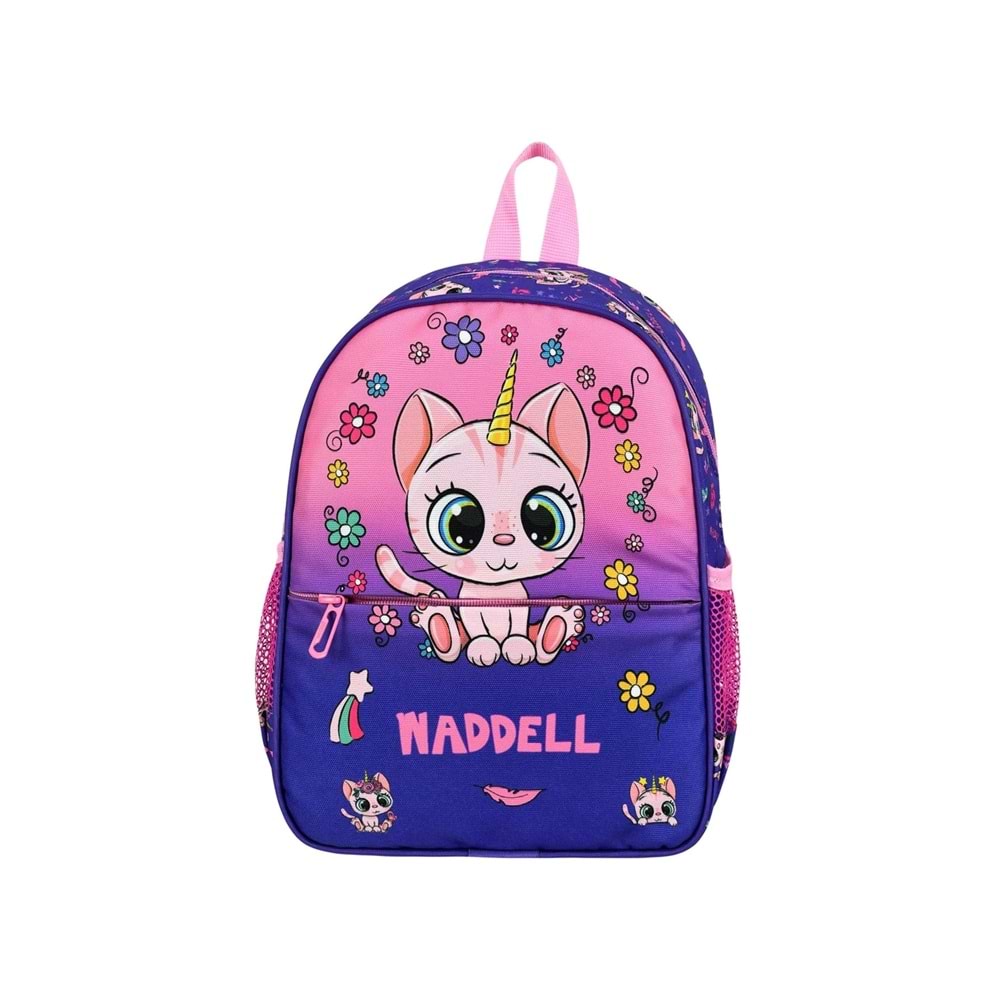 Waddell Mor Kedi Desenli Anaokulu Sırt Çantası 24109