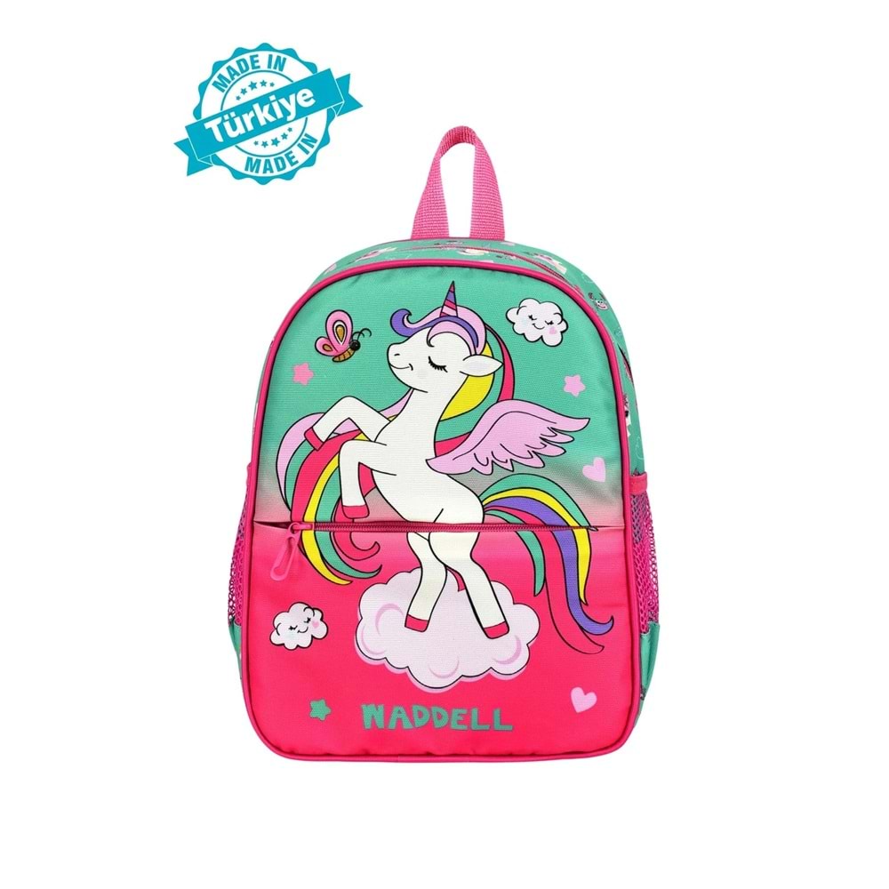 Waddell Pembe Unicorn Desenli Anaokulu Sırt Çantası 24108