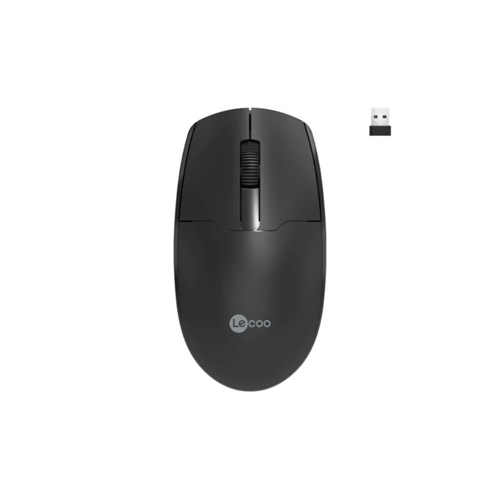 Lenova Lecoo Kablosuz Mouse Sessiz Usb Siyah WS204