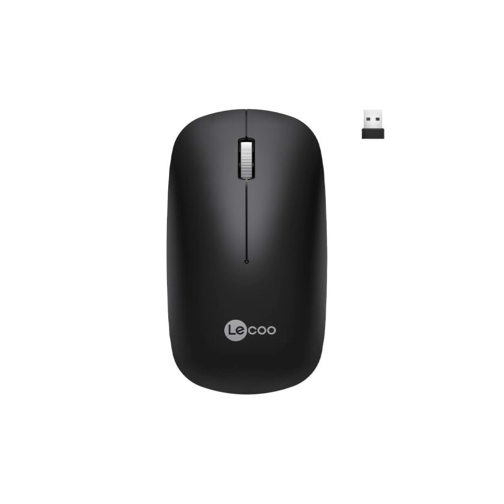 Lenova Lecoo Kablosuz Mouse Sessiz Usb Siyah WS214