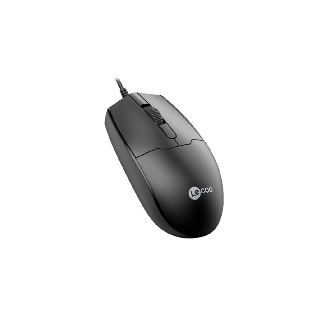Lecoo MS101 USB Kablolu 1200DPI 3 Tuşlu Optik Mouse Siyah