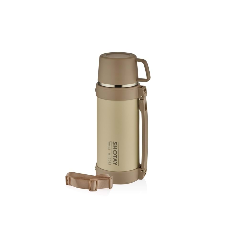 Shotay Camper Çelik Termos Matara 1500 ml. ST-8216 (4 Asorti)