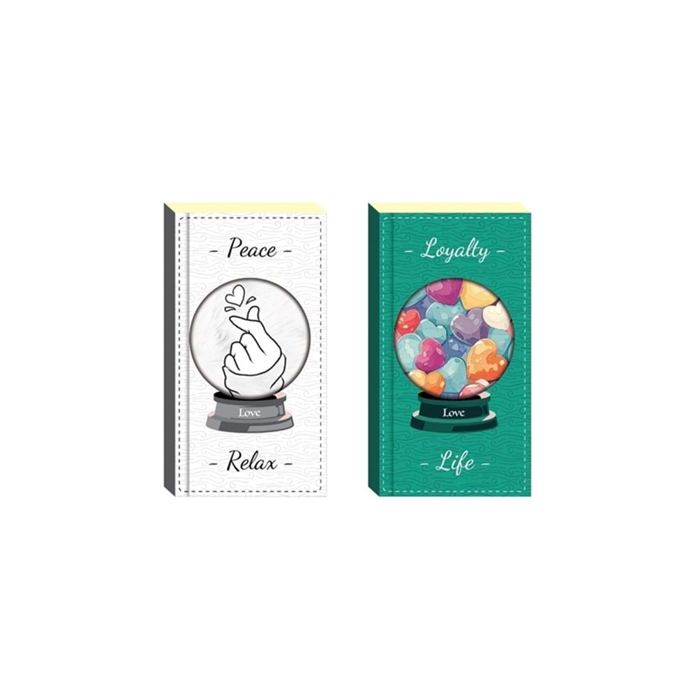 Lilamor Sevgi Defter 7,5x14 cm 96 Syf. Çizgili