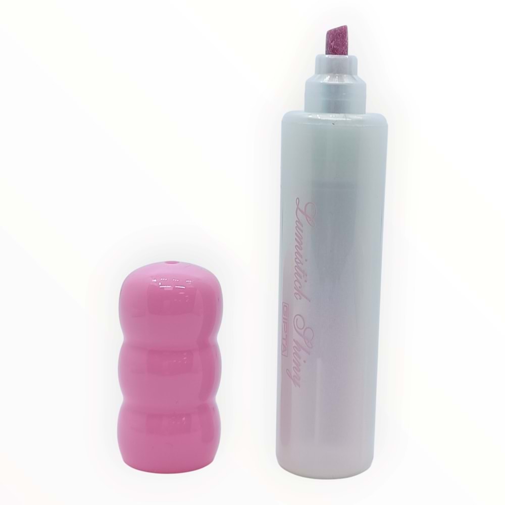 Gıpta Lumistick Shiny Simli Pastel Pembe Fosforlu Kalem K1721