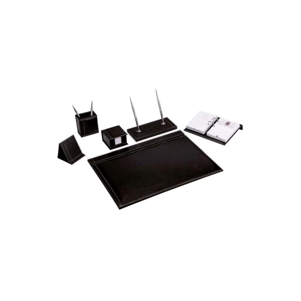 Gıpta Solid Siyah 7 Parça Ofis Sümen Takımı 7082