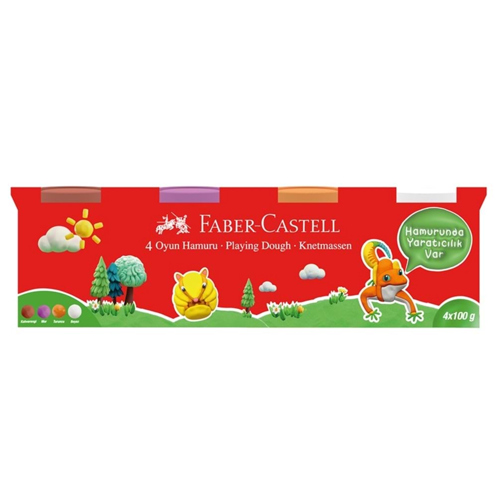 Faber-Castell Oyun Hamuru Klasik Renkler 2 4 x 100g