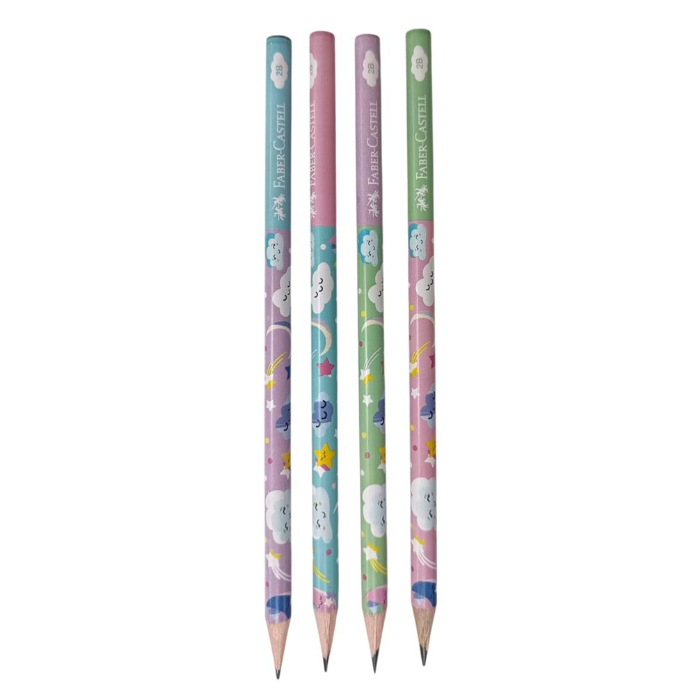 Faber-Castell Sevimli Bulutlar Kurşun Kalem 2B