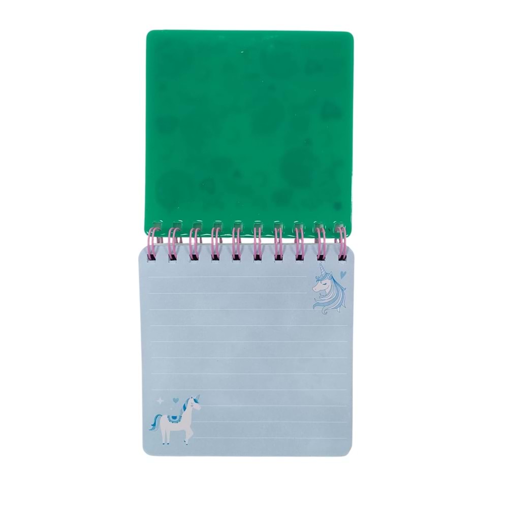Lilamor Magic Dream Çizgili Silikon Defter 13x14 cm 120 Syf.