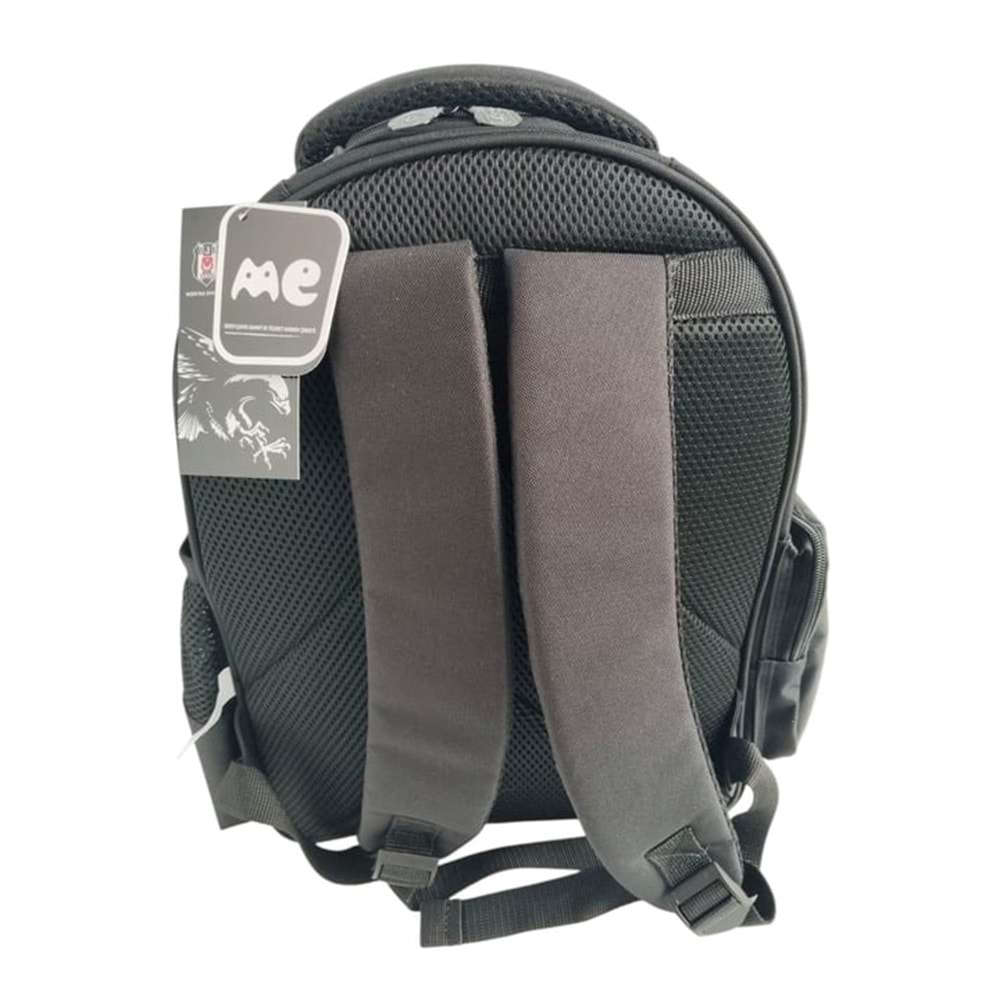 Me Çanta Beşiktaş İnce Çubuk Desenli Suni Deri Okul Çantası 25352