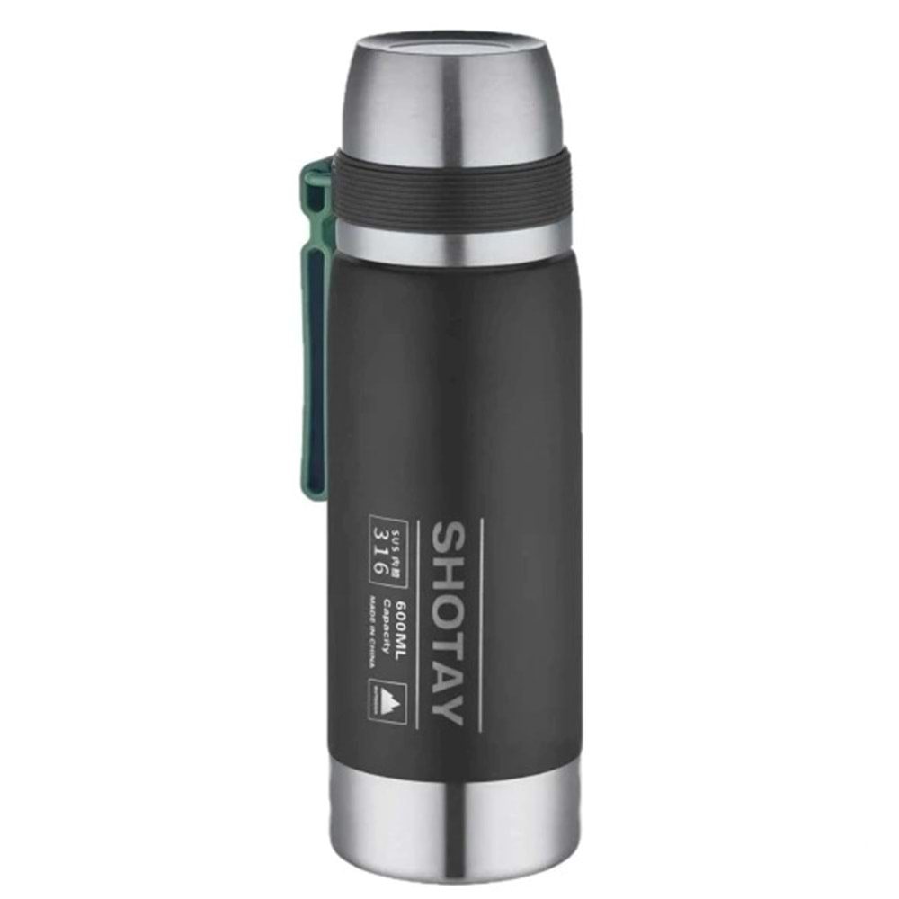 Shotay Travel Çelik Termos Matara 600 ml. SHT-ST-8270 (ASORTİ)